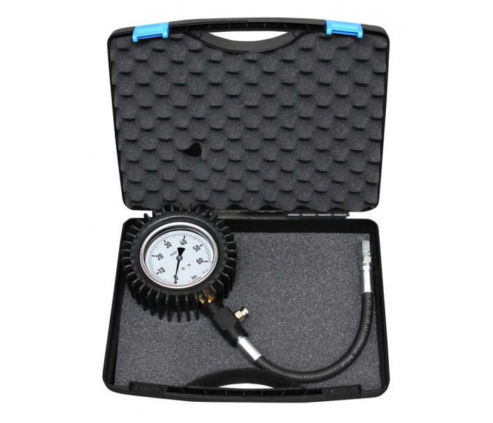 Compression pressure tester for Diesel engines with a pressure gauge  100mm in class 1